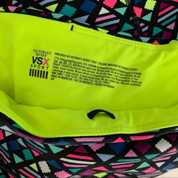 Victoria’s Secret Sport Geometric Neon Leggings - Picture 4 of 10